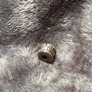 Pandora Sterling Silver Round Clip Charm Bead 790267 ALE 1/4" Estate
